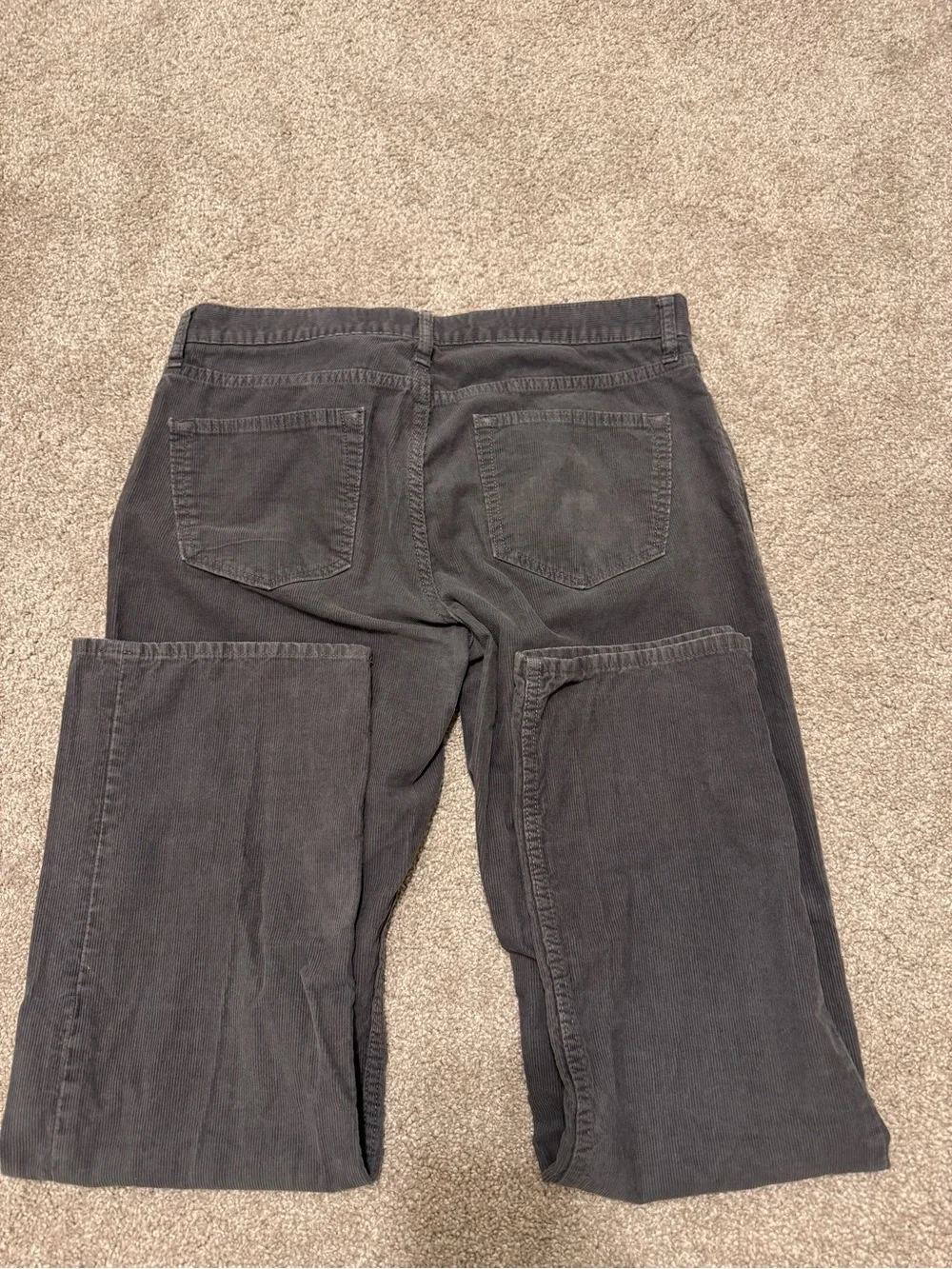 Banana Republic Gray Straight Corduroy Pants